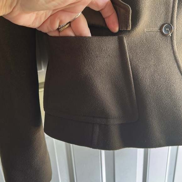 STRENESSE BY GABRIELE STREHLE BROWN WOOL & CASHMERE DRESSY JACKET SIZE 8 - Picture 6 of 16